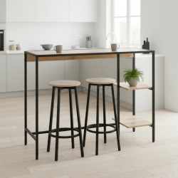 Комплект барной мебели Tempo Kondela Pohos (Oak/Black)