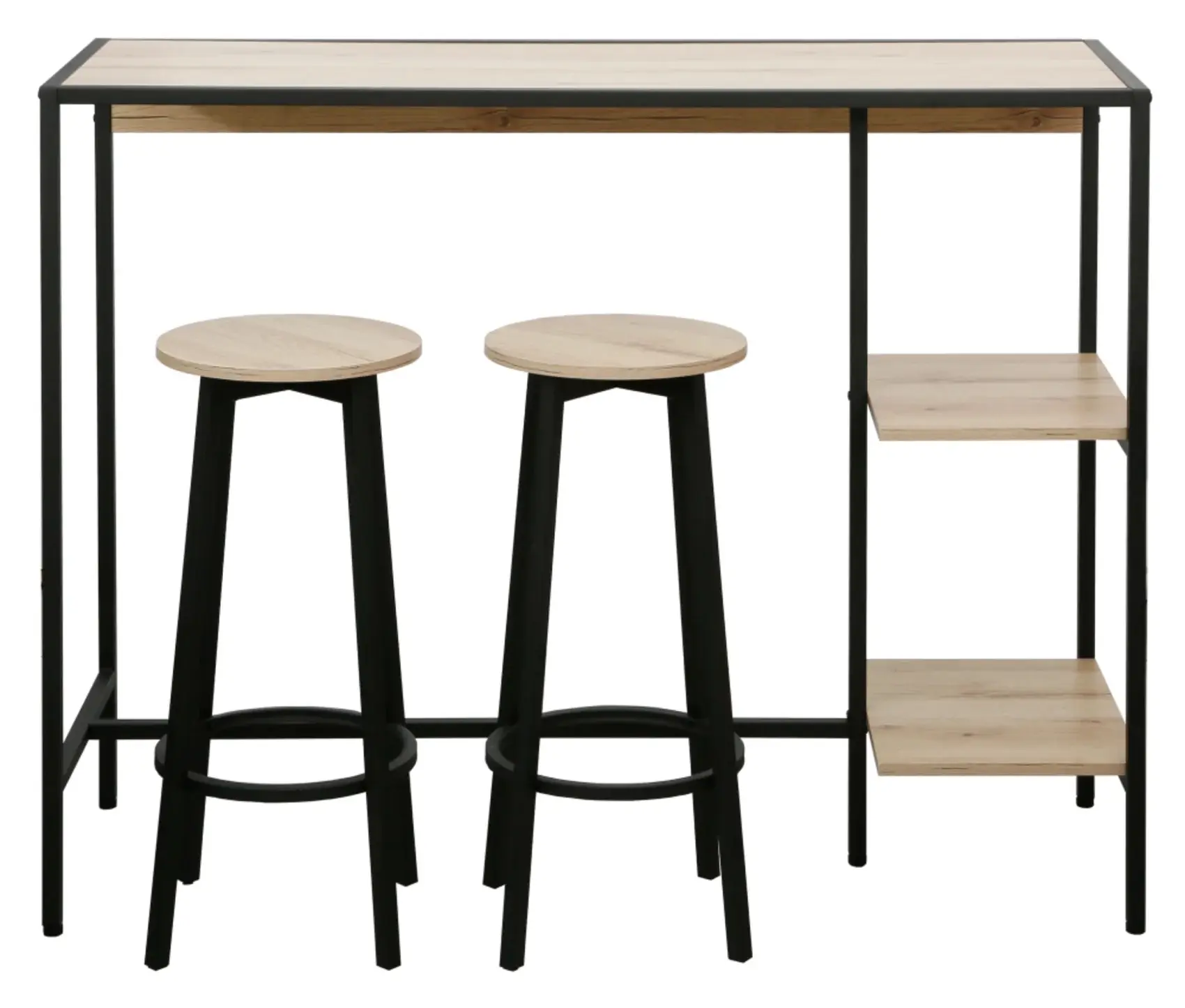 Комплект барной мебели Tempo Kondela Pohos (Oak/Black) - 4