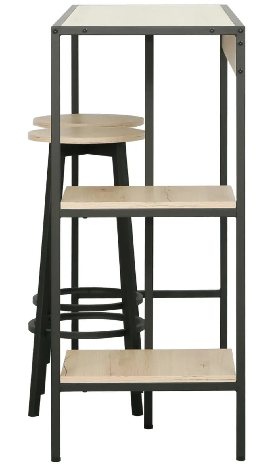 Комплект барной мебели Tempo Kondela Pohos (Oak/Black) - 5