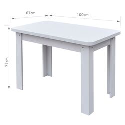 Набор мебели для кухни Akord Oliwia G1 1.8м White + Marcel Prod KC-6 RO White + Jumi Eva SD-972568 White Thumb