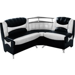 Set mobila pentru bucatarie Belini Sonik2 TOR SONIK2/3/WT/WT/0/B1 1.8m White Watt + Signal Damar 100x60 White + Modern Samba 2230/2300 Black/Snow White Thumb