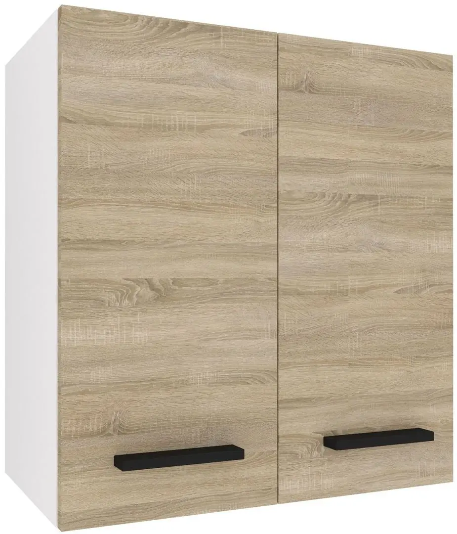 Set mobila pentru bucatarie Belini Tiesto2 TOR TIESTO2/2/WT/DS/0/B1 1.2m Sonoma Oak + TopEshop Madras Artisan Oak + Jumi Eva SD-972575 Black