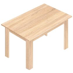 Набор мебели для кухни Haaus Ara 1.2м White/Sonoma Oak + Modern Tennessee 90x160 Sonoma Oak + Jumi Eva SD-972568 White Thumb