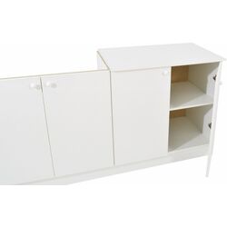 Набор мебели для кухни Haaus Sena 1.6м + Zeta + Jumi Eva SD-975781 White/Sonoma Oak/Natural Wood/Beige Thumb