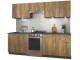 Set mobila pentru bucatarie Halmar Daria 2.4m Wotan Oak/Anthracite + Halmar Cobalt Wotan Oak/Black + Signal Aloe Grey/Black