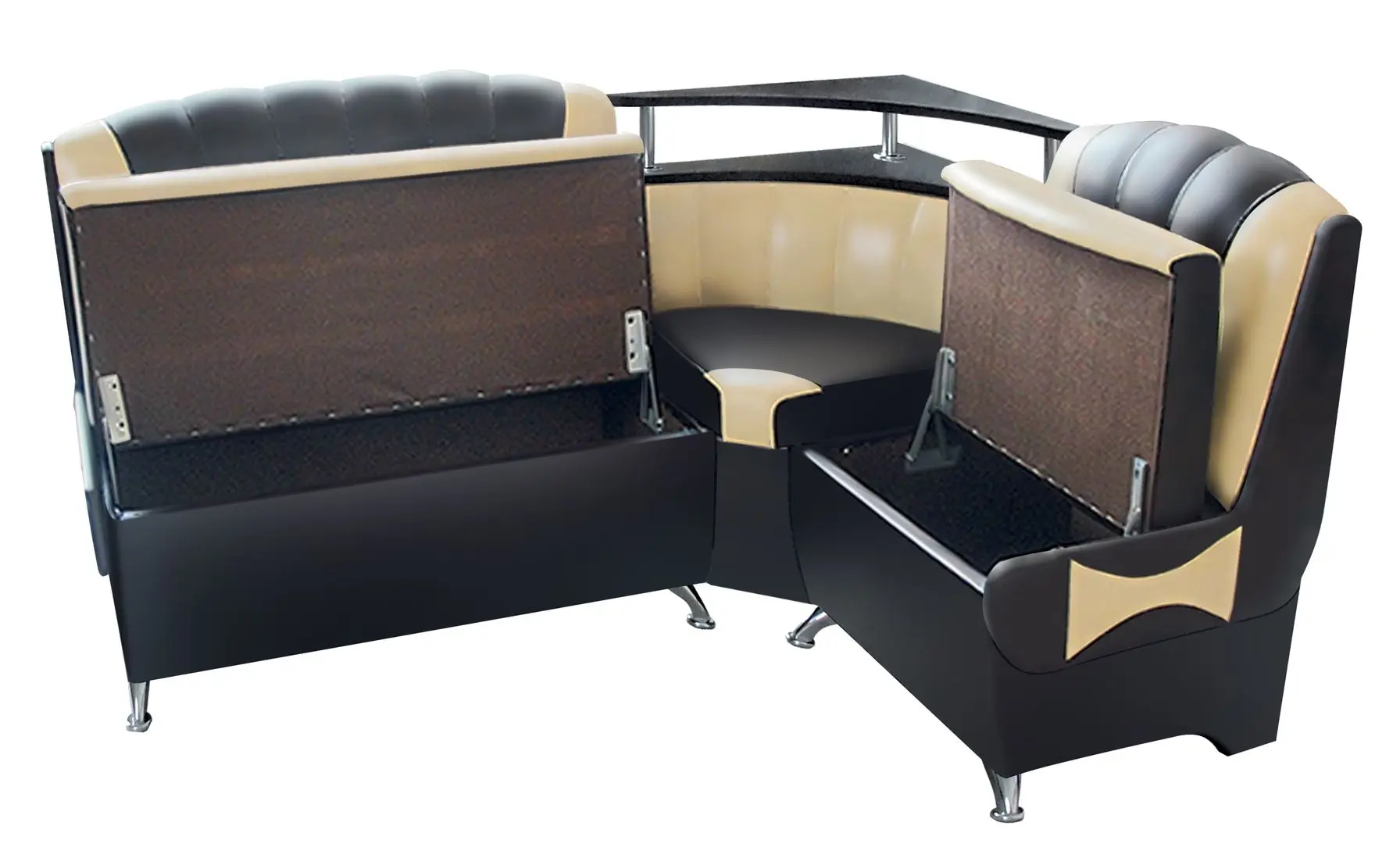 Set mobila pentru bucatarie Halmar Perla 2.6м Sonoma Oak/White + Signal Damar 100x60 Gray + Modern Samba 2231/2207 Beige/Dark Brown