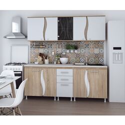 Set mobila pentru bucatarie Marcel Prod CIP3S-C1 2m Sonoma Oak/White + Halmar Ringo Craft Oak/White + Signal Mosso White/Oak Thumb