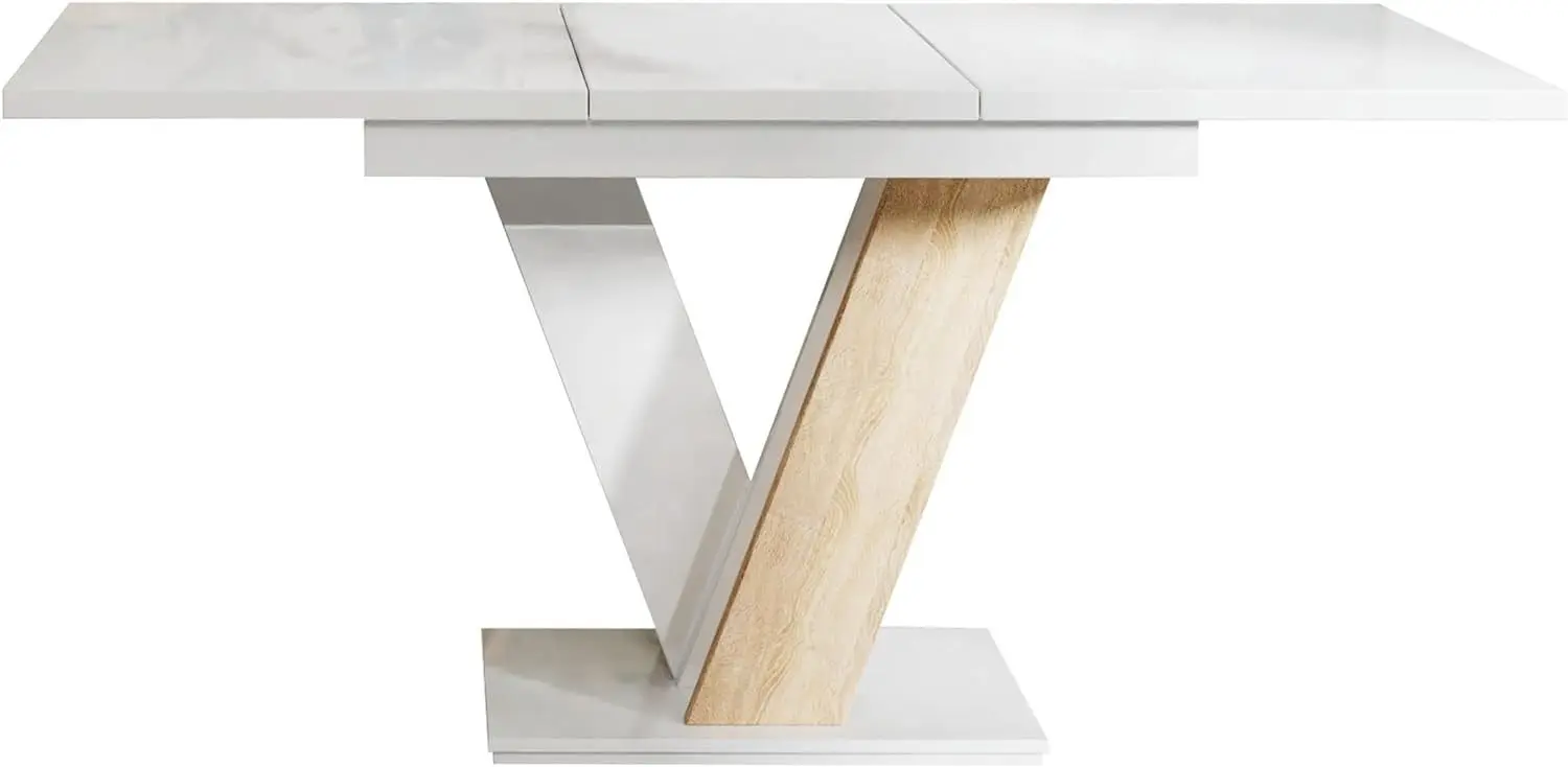 Set mobila pentru bucatarie Marcel Prod Vio 1.6m White/Craft Oak Golden + Prospero Masiv White Gloss/Sonoma Oak + Jumi Eva SD-972568 White - 3
