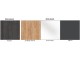 Набор мебели для кухни Modern Monro 2.0m Craft Oak Gold/White Gloss/Asphalt + Prospero Bronx White/Stone + Signal Chic Matt Velvet Black/Gray