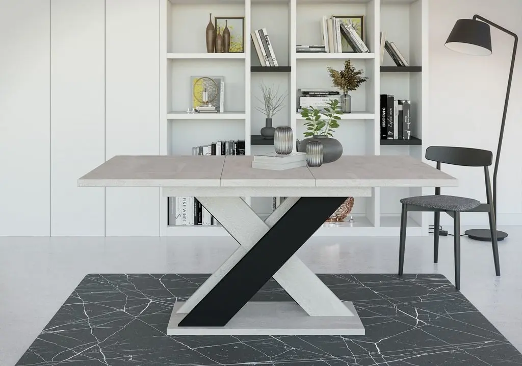 Set mobila pentru bucatarie Modern Paola 2.0m Wenge Magic/Craft Oak White + Prospero Xao 160 K350 Black + Signal Chic Velvet Gray Light/Black