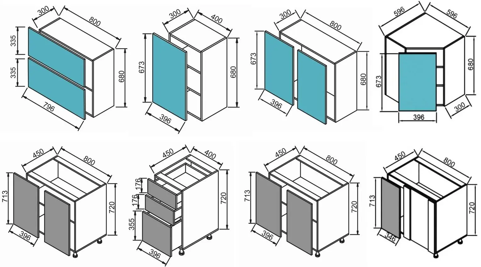 Set mobila pentru bucatarie Modern Paola 2.6/0.8m Wenge Magic/Craft Oak White +  Marcel Prod Lux UA Wenge + Signal Rip Velvet Olive/Black