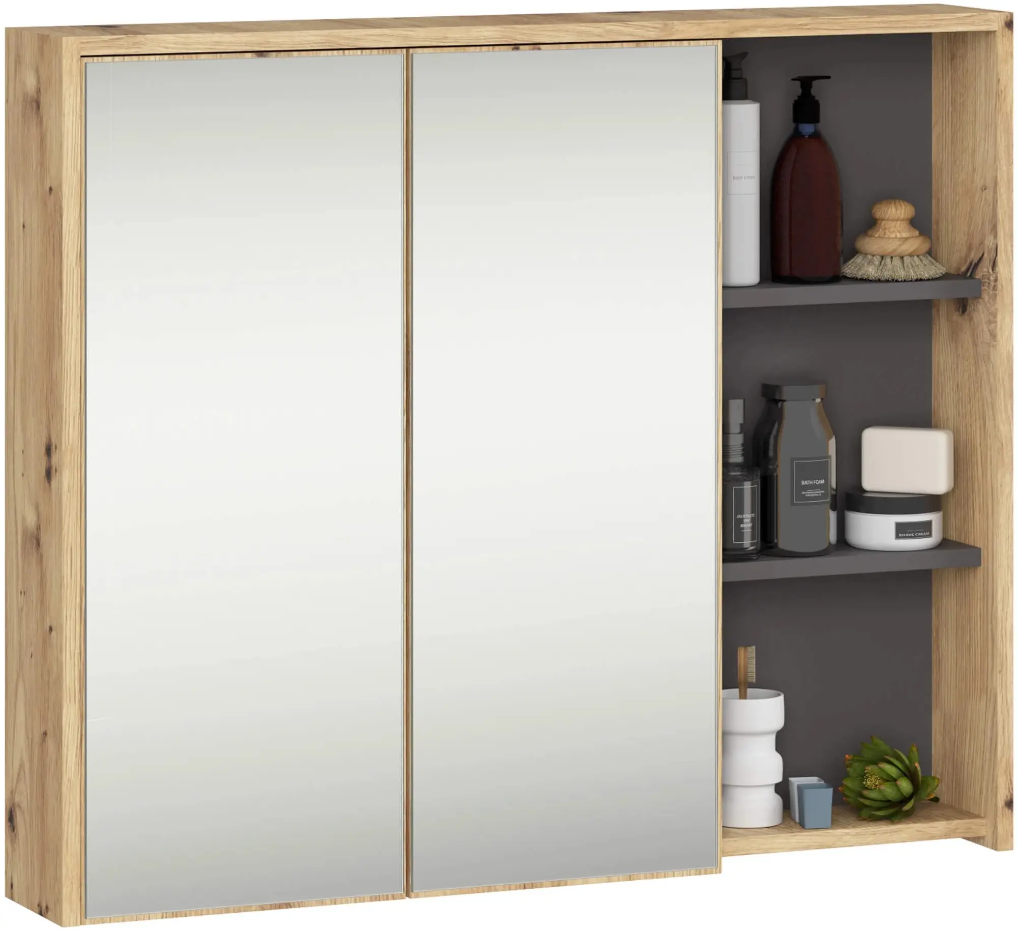 Set de mobila pentru baie Akord Vami (Artisan Oak/Graphite Grey)