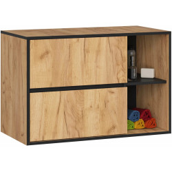 Set de mobila pentru baie Akord Vami (Craft Oak/Black) Thumb