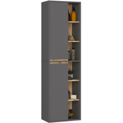 Set de mobila pentru baie Akord Vami (Graphite Grey/Artisan Oak) Thumb