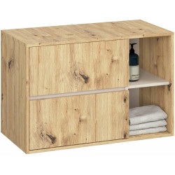 Комплект мебели для ванной Akord Vami с отверстиями (Artisan Oak/Cashmere) Thumb