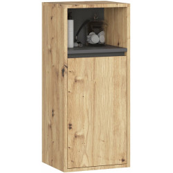 Set de mobila pentru baie Akord Vami cu orificii (Artisan Oak/Graphite Grey) Thumb