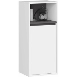 Комплект мебели для ванной Akord Vami с отверстиями (White/Graphite Grey) Thumb