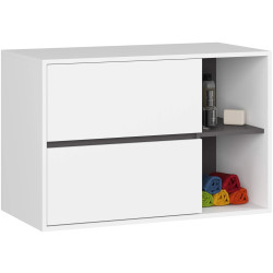 Set de mobila pentru baie Akord Vami (White/Graphite Grey) Thumb