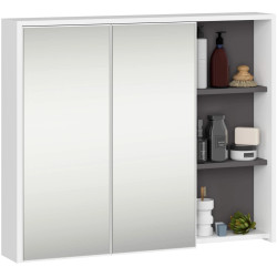 Set de mobila pentru baie Akord Vami (White/Graphite Grey) Thumb