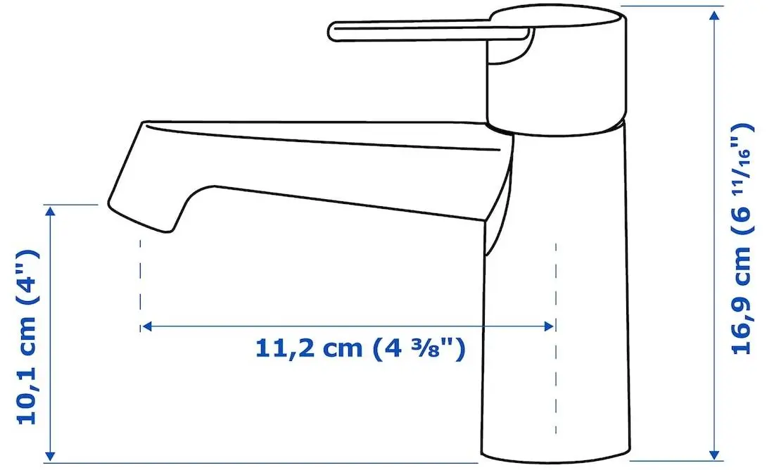 Set de mobila Ikea Enhet/Tvallen/Brogrund usa/oglinda 64x43x65 (Alb/Aspect Stejar)