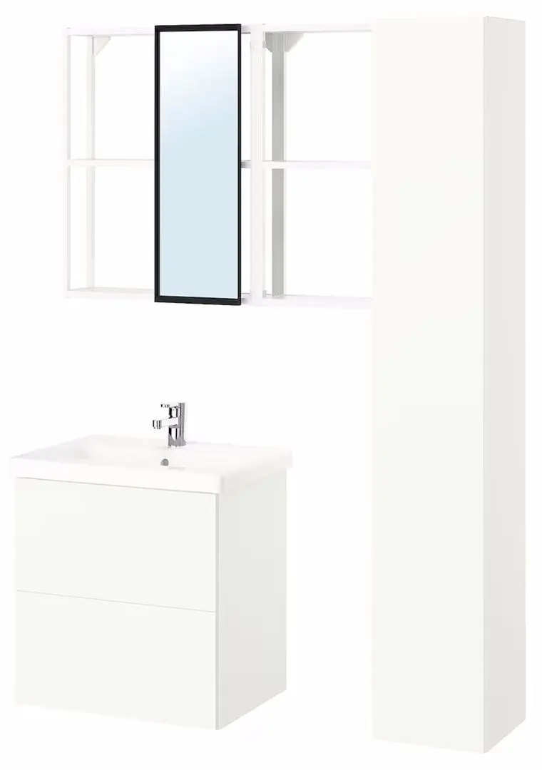 Set de mobila Ikea Enhet/Tvallen/Ensen cu sertare 64x43x65 (Alb)