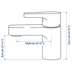 Set de mobila Ikea Enhet/Tvallen/Ensen cu sertare/oglinda 102x43x65 (Alb/Aspect Stejar) Thumb