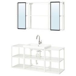 Set de mobila Ikea Enhet/Tvallen/Glypen 140x43x65 (Alb) Thumb