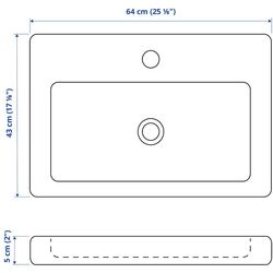 Set de mobila Ikea Enhet/Tvallen/Glypen 64x43x87 (Alb) Thumb