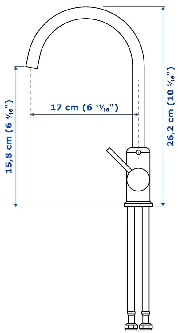 Set de mobila Ikea Enhet/Tvallen/Glypen 64x43x87 (Alb)