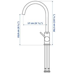 Set de mobila Ikea Enhet/Tvallen/Glypen usa/oglinda 64x43x87 (Alb/Gri-Verde Deschis) Thumb
