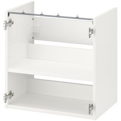 Set de mobila Ikea Enhet/Tvallen/Glypen usa/oglinda 64x43x87 (Alb/Gri-Verde Deschis) Thumb