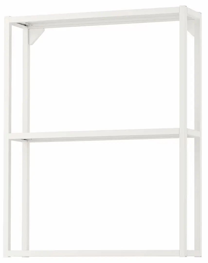 Set de mobila Ikea Enhet/Tvallen/Glypen cu usi/oglinda dreptunghiulara 64x43x65 (Alb/Gri-Verde Deschis) - 3