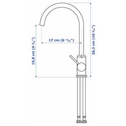 Set de mobila Ikea Enhet/Tvallen/Glypen cu sertare 140x43x65 (Alb/Gri-Verde Deschis) Thumb