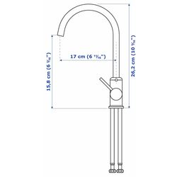 Set de mobila Ikea Enhet/Tvallen/Glypen cu sertare 64x43x65 (Alb/Gri-Verde Deschis) Thumb