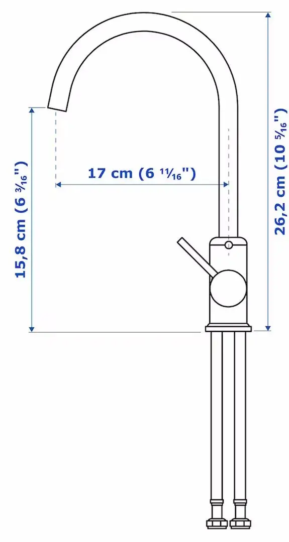 Set de mobila Ikea Enhet/Tvallen/Glypen cu sertare 64x43x65 (Alb/Gri-Verde Deschis) - 4