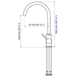 Set de mobila Ikea Enhet/Tvallen/Glypen cu sertare/oglinda 102x43x65 (Alb/Gri-Verde Deschis) Thumb
