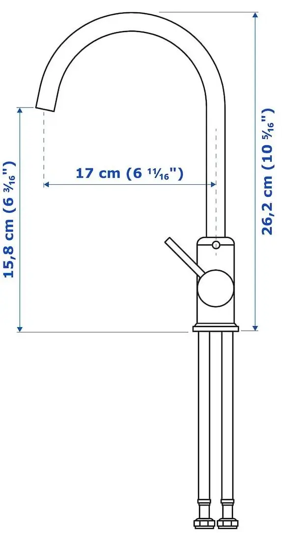 Set de mobila Ikea Enhet/Tvallen/Glypen cu sertare/oglinda 102x43x65 (Alb/Gri-Verde Deschis) - 9