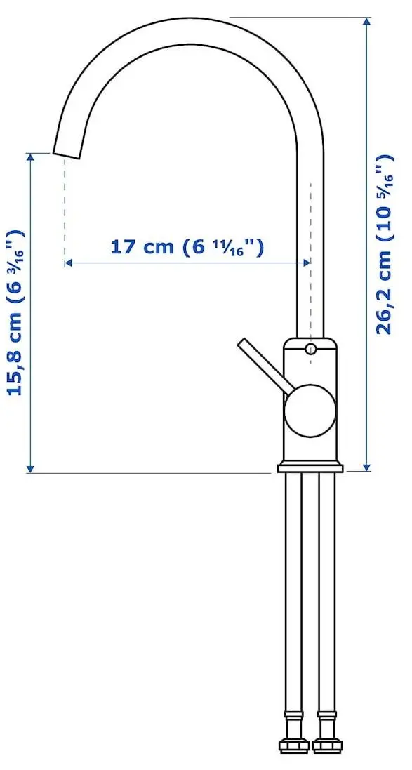 Set de mobila Ikea Enhet/Tvallen/Glypen cu sertare/oglinda 64x43x65 (Alb/Gri-Verde Deschis) - 9