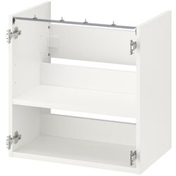 Комплект мебели Ikea Enhet/Tvallen/Lettan дверцы/зеркало 64x43x65 (Белый/Под Дуб) Thumb