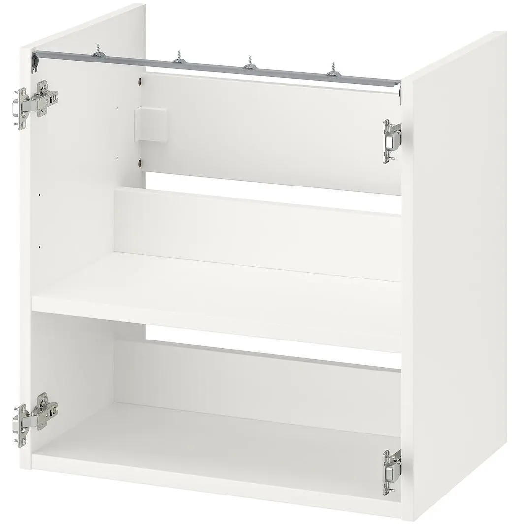 Комплект мебели Ikea Enhet/Tvallen/Lettan дверцы/зеркало 64x43x65 (Белый/Под Дуб) - 5