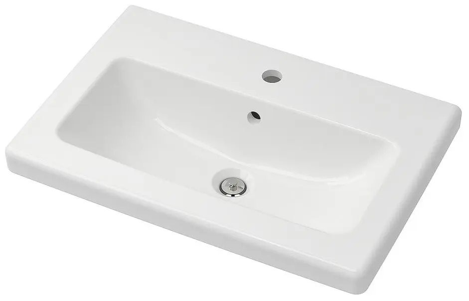 Комплект мебели Ikea Enhet/Tvallen/Lettan дверцы/зеркало 64x43x65 (Белый/Под Дуб) - 8