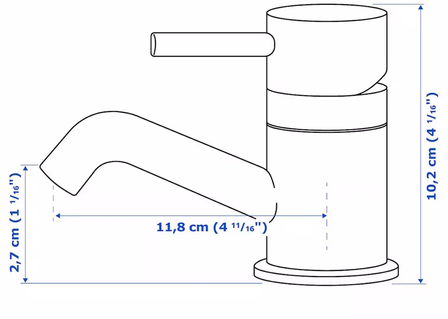 Set de mobila Ikea Enhet/Tvallen/Pilkan cu usi 64x43x65 (Alb)