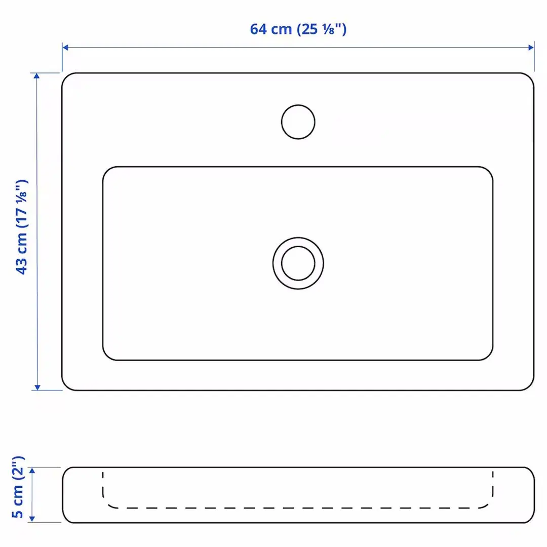 Set de mobila Ikea Enhet/Tvallen/Pilkan cu usi/cadru 64x43x87 (Antracit/Gri) - 9