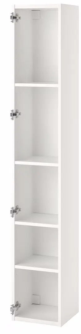 Set de mobila Ikea Enhet/Tvallen/Pilkan cu usi/oglinda dreptunghiulara 64x43x65 (Antracit/Alb)