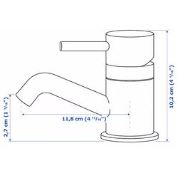Set de mobila Ikea Enhet/Tvallen/Pilkan cu sertare 124x43x65 (Alb) Thumb
