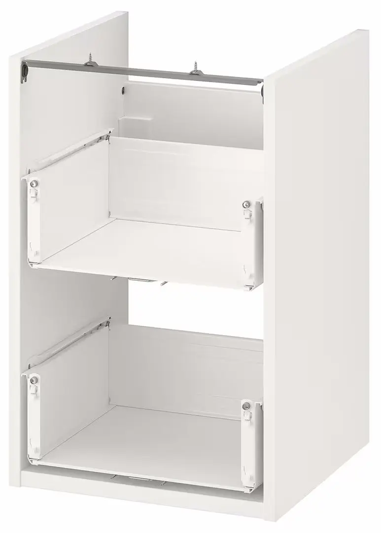 Set de mobila Ikea Enhet/Tvallen/Pilkan cu sertare 124x43x65 (Alb)