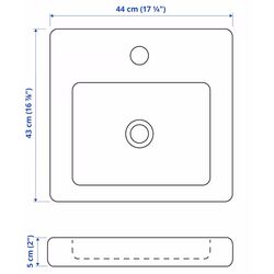 Set de mobila Ikea Enhet/Tvallen/Pilkan cu sertare 124x43x65 (Alb/Aspect Stejar) Thumb