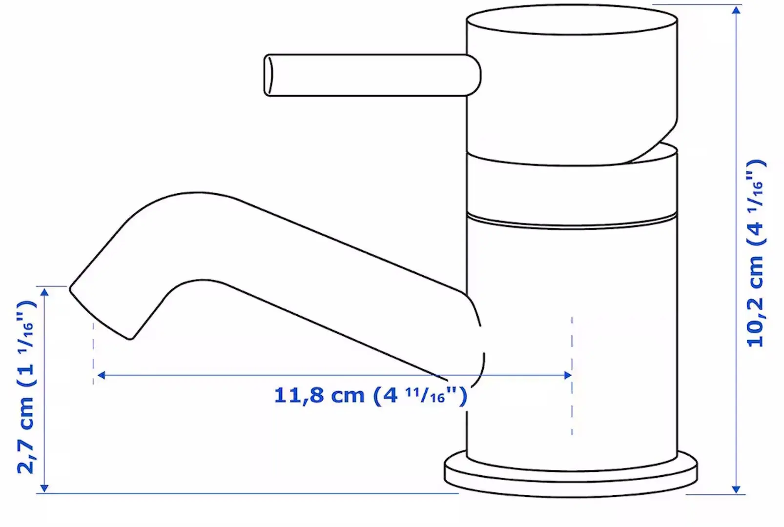 Set de mobila Ikea Enhet/Tvallen/Pilkan cu sertare 140x43x65 (Alb)