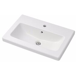 Set de mobila Ikea Enhet/Tvallen/Pilkan cu sertare/cadr/oglinda rotunda 64x43x65 (Antracit/Gri) Thumb