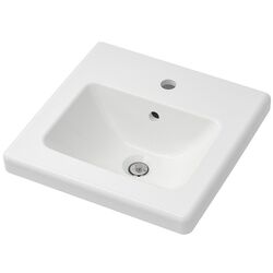 Set de mobila Ikea Enhet/Tvallen/Pilkan cu sertare/oglinda 124x43x65 (Antracit/Alb) Thumb